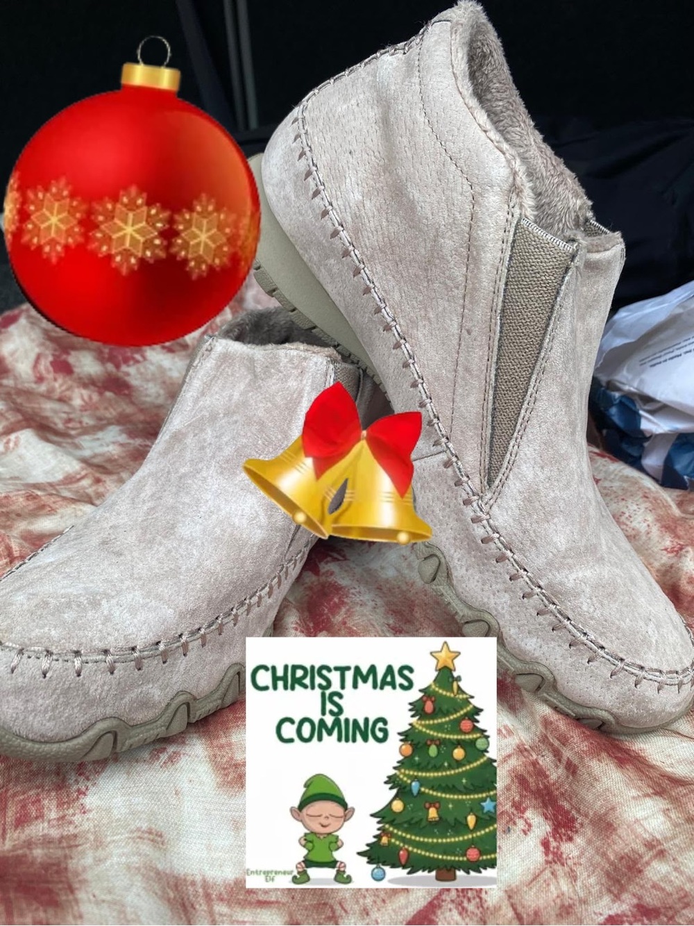 Kids Neutral Beige Slip-On Casual Shoes